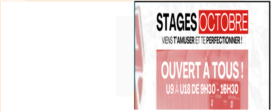 Stages d'octobre 2025